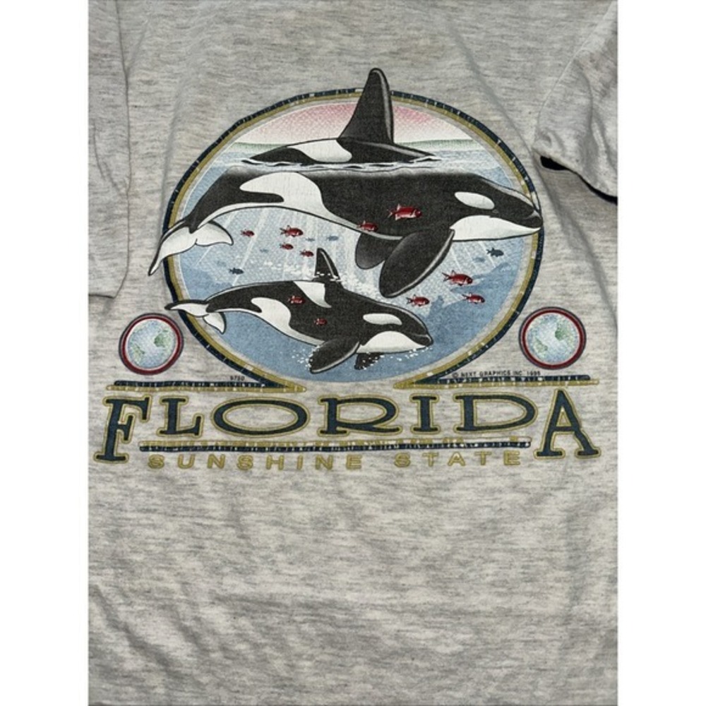 Vintage‎ 90s Florida Orca Shirt XL